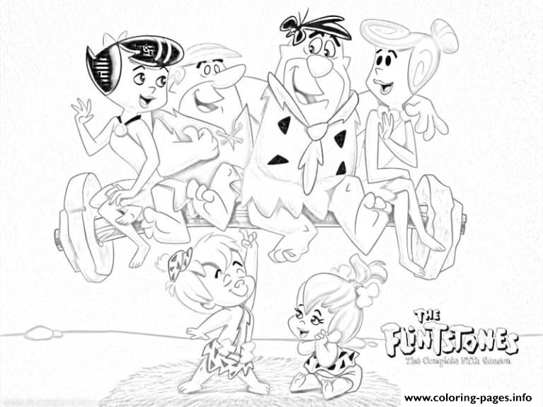 Flintstones Family Cc69 coloring
