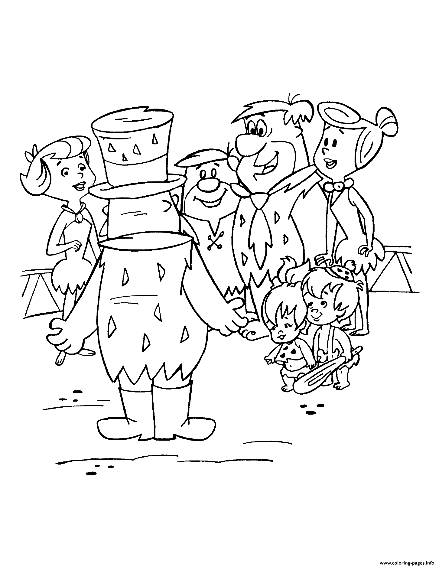 Kids Flintstones S60b2 coloring