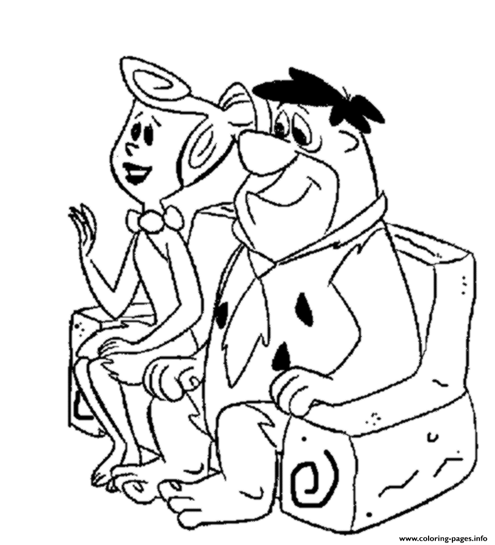 flintstones coloring pages free