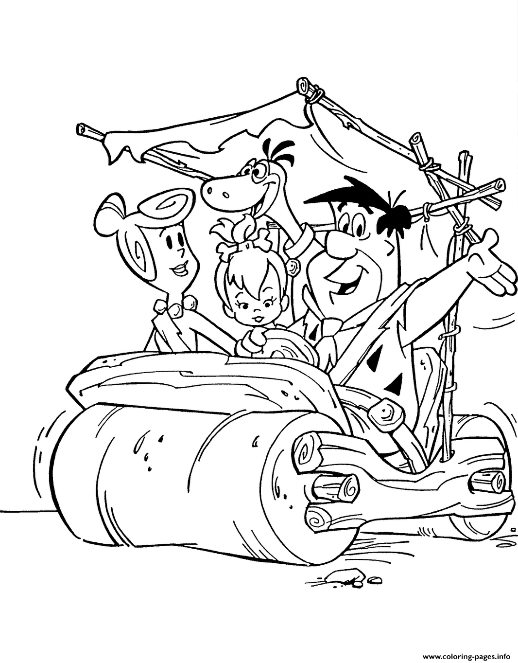 Cartoon Flintstones Sb3ac coloring