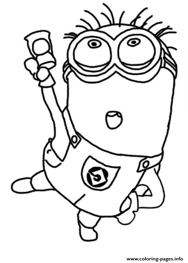 Jerry Dance The Minion Coloring Page coloring