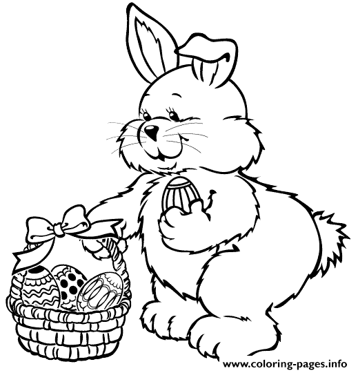 Cuteness Easter S Bunny And Eggs73bd coloring