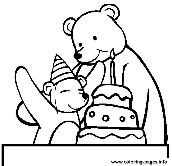 Cute Happy Birthday S Bear5a0d coloring