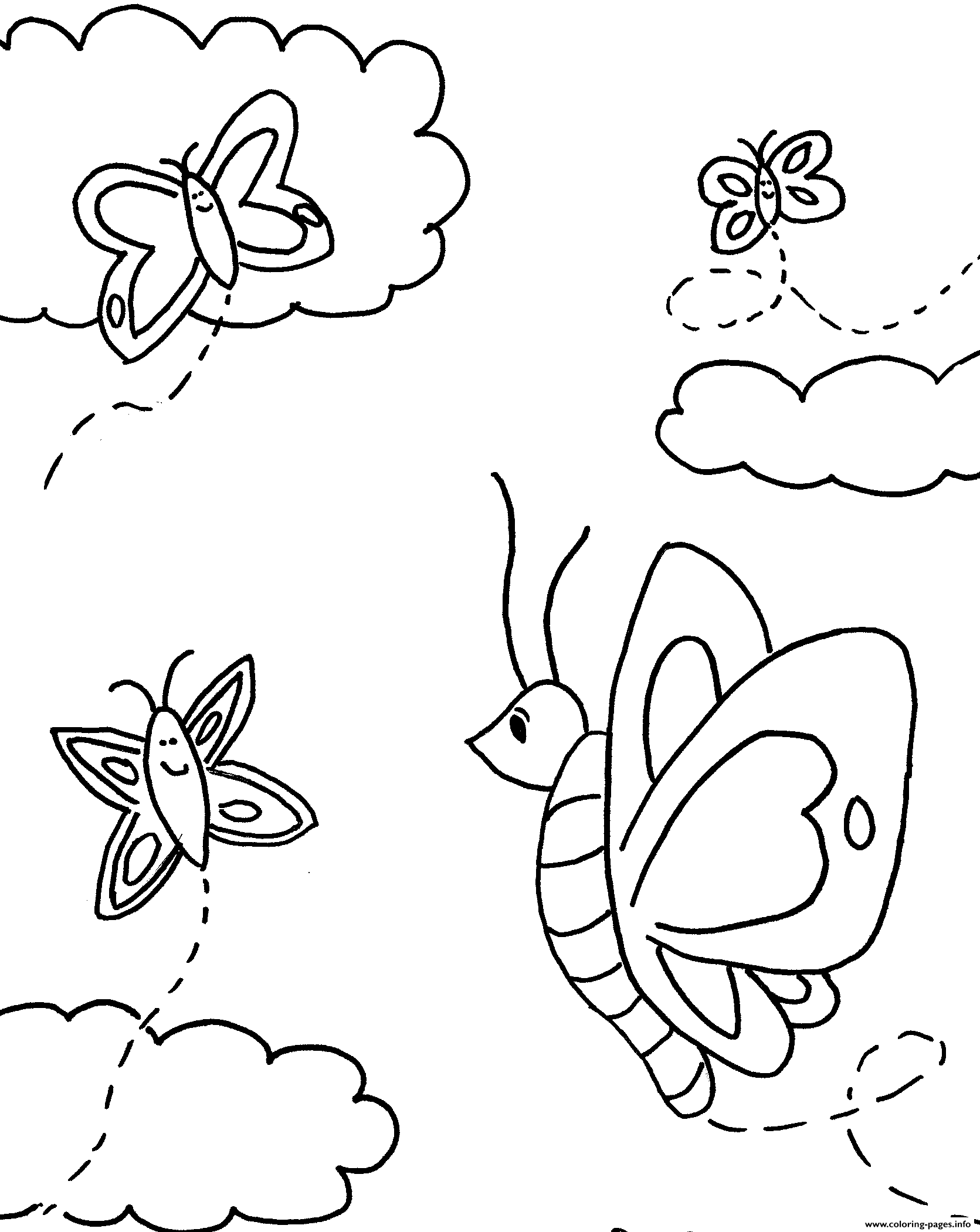 Cute S Printable Butterfly3e25 coloring