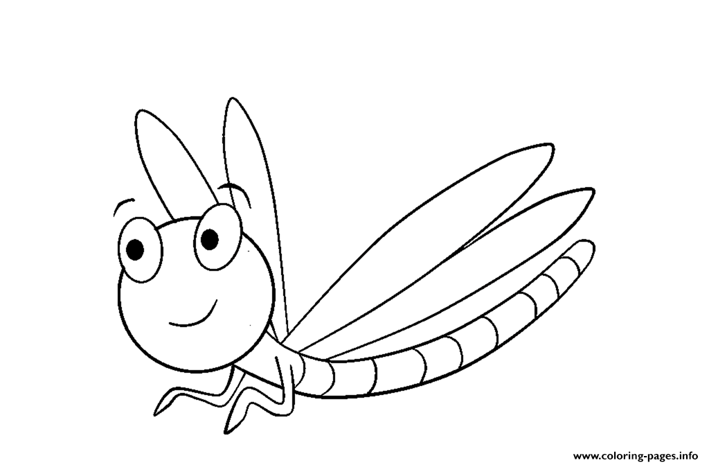 Cute Dragonfly S Of Animalseed1 Coloring Pages Printable