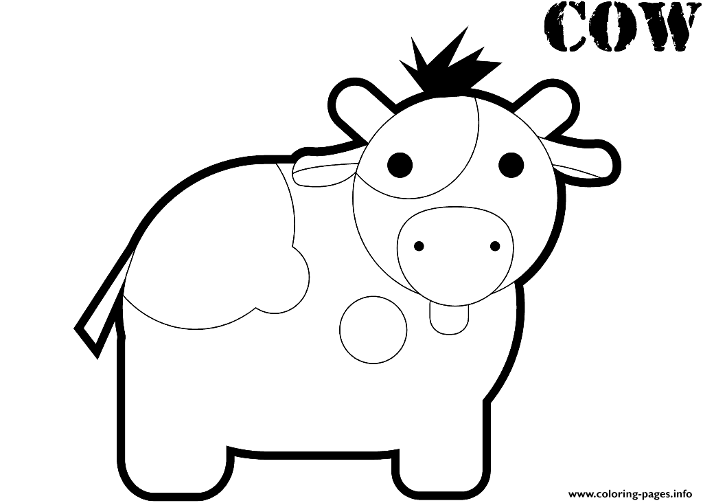 Cute Cow S2e91 coloring
