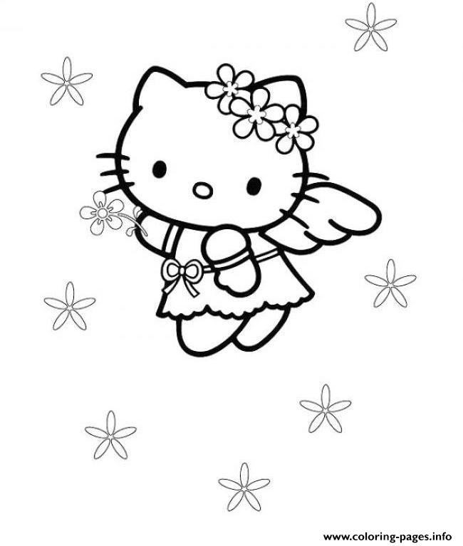 Cute Hello Kitty S Angel60f9 coloring