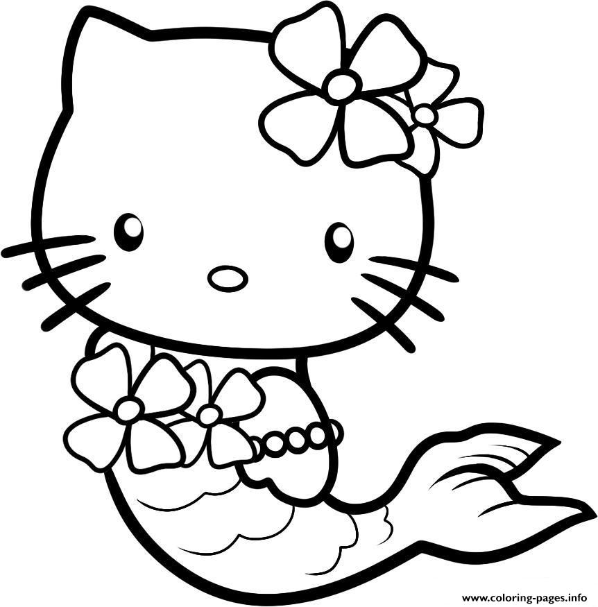 Cute Hello Kitty S As A Mermaid6cba coloring