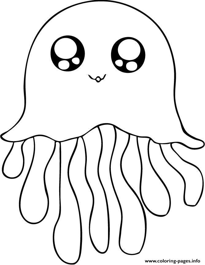 Cute Jellyfish S17a2 coloring