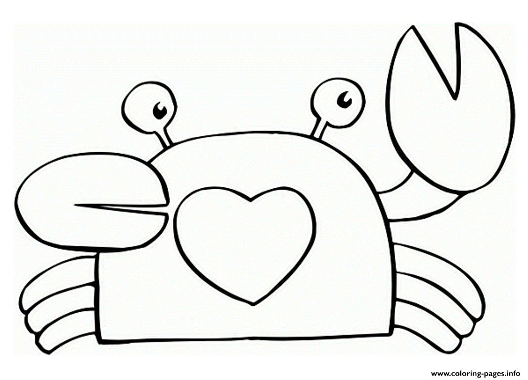 Cute Crab S For Children907b coloring