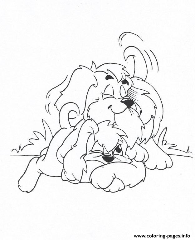 Cute Dogs Couple 0d3f coloring