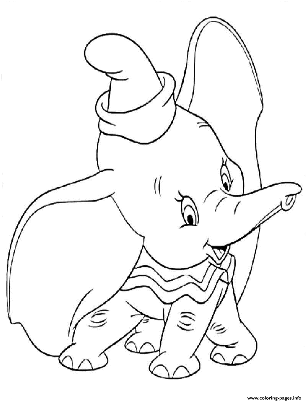 Cute Dumbo Cartoon S For Kids4b67 coloring
