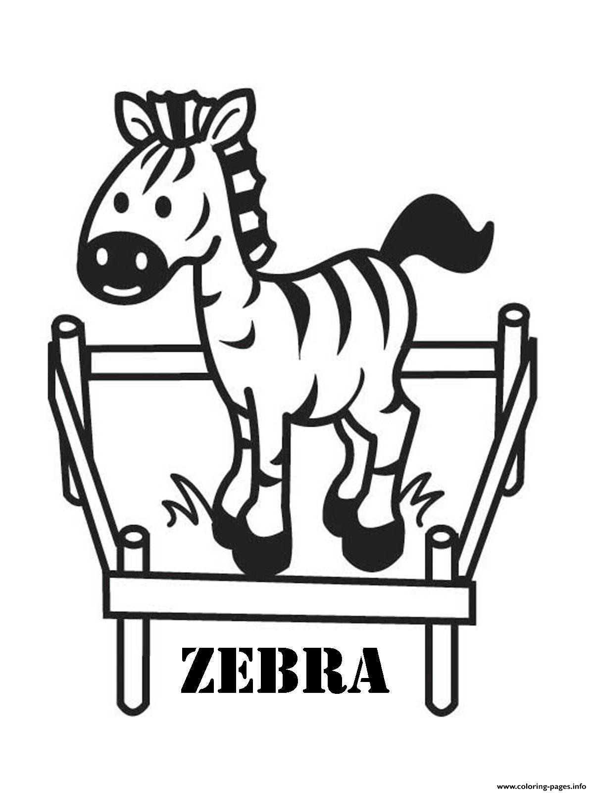 Cute Preschool S Zebra68b4 coloring
