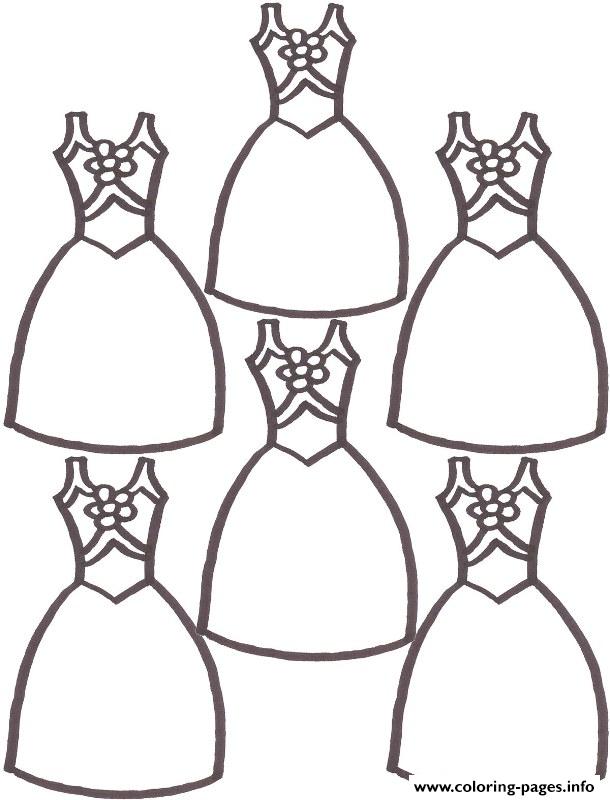 cute dresses 0d6a coloring pages printable