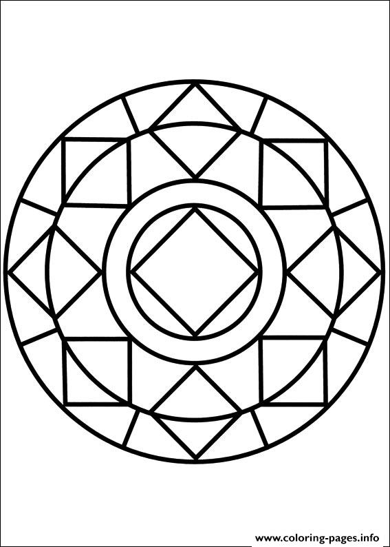 Download Easy Simple Mandala 85 Coloring Pages Printable