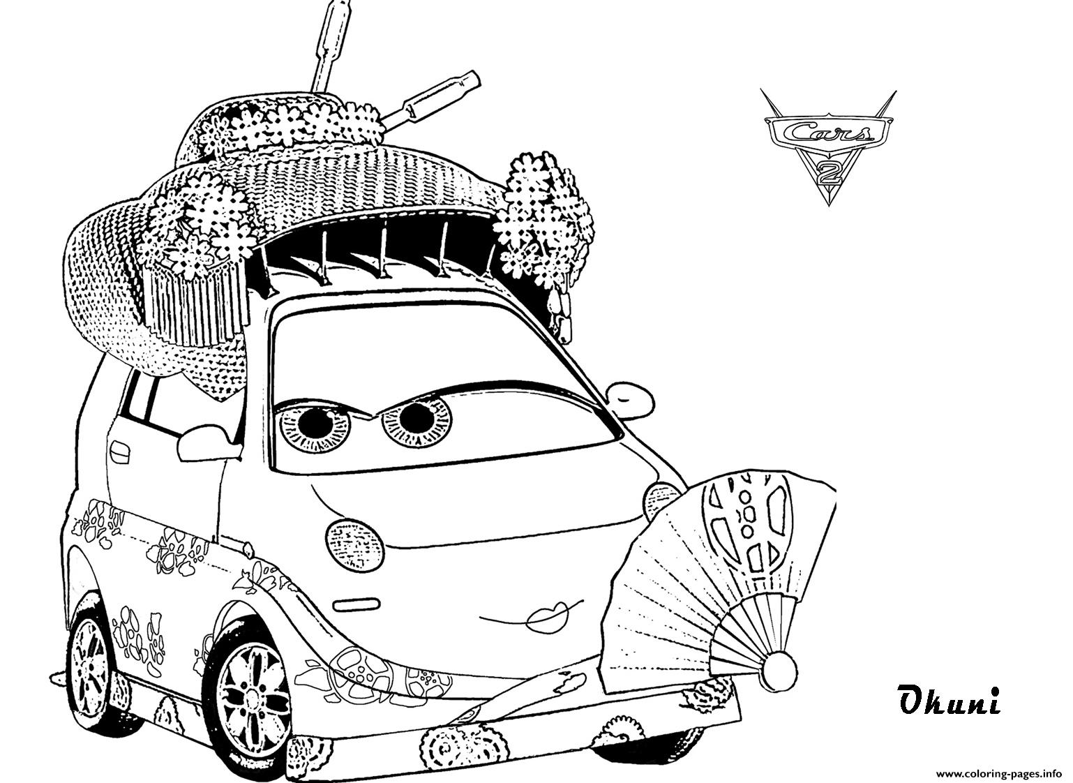 Disney Okuni S For Kids Cars 204f1 coloring