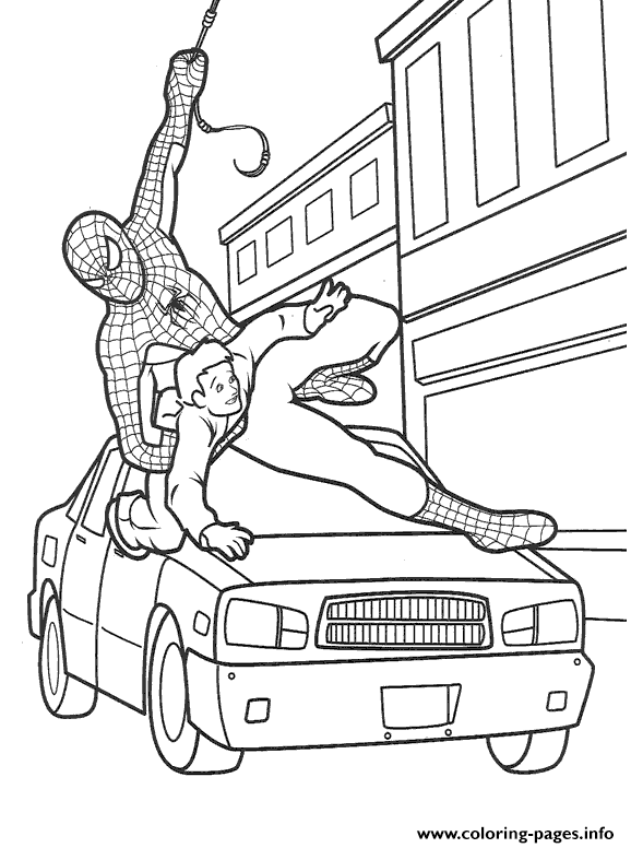 Cool Spiderman S Save The Kid8646 coloring