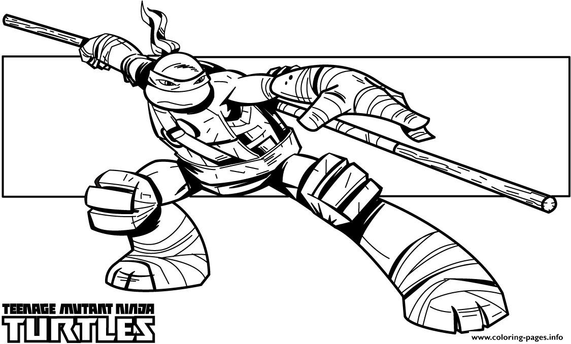 Don Teenage Mutant Ninja Superhero F8e8 coloring