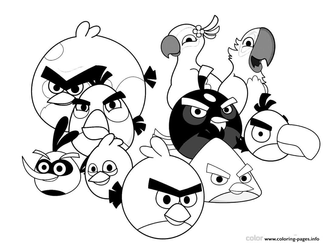 Printable Angry Birds Cartoon8d89 coloring