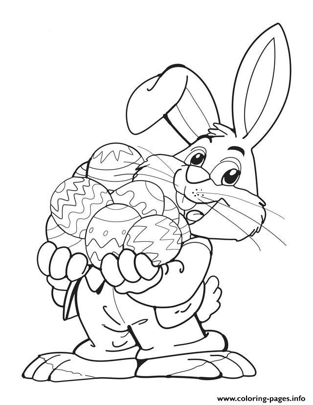 Easter S Bunny With Eggs944e coloring