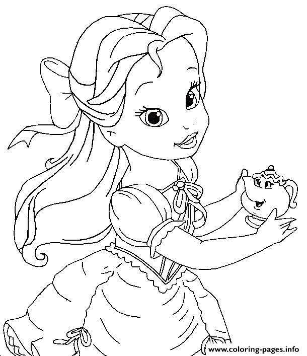 Belle As A Child Disney Princess 9e65 coloring