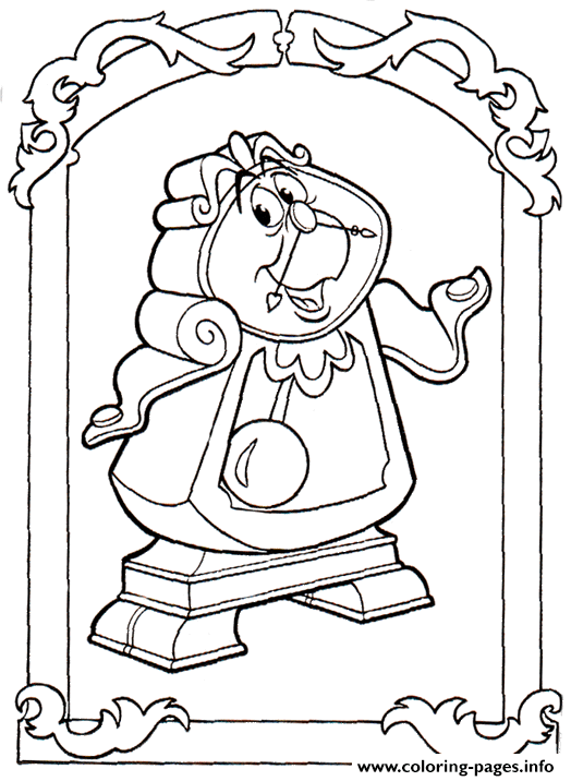 Mr Clock Disney Princess 117d coloring