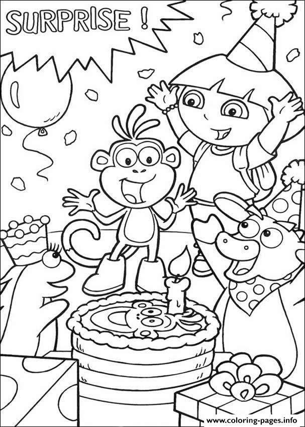 Dora Happy Birthday S Free69dc coloring