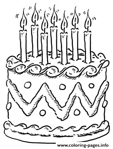 Childern Cake Happy Birthday S Free1d85 coloring