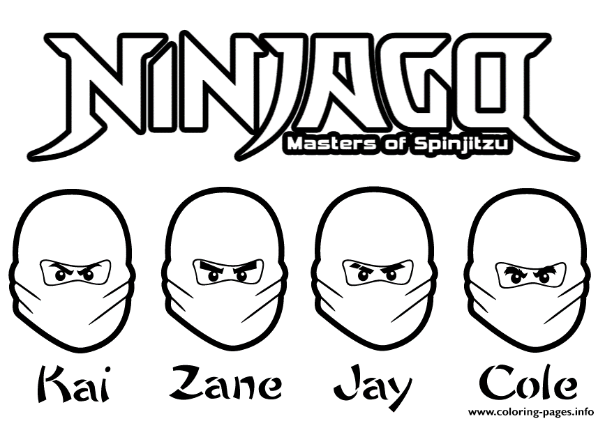 all ninjas ninjago s92dd coloring pages printable