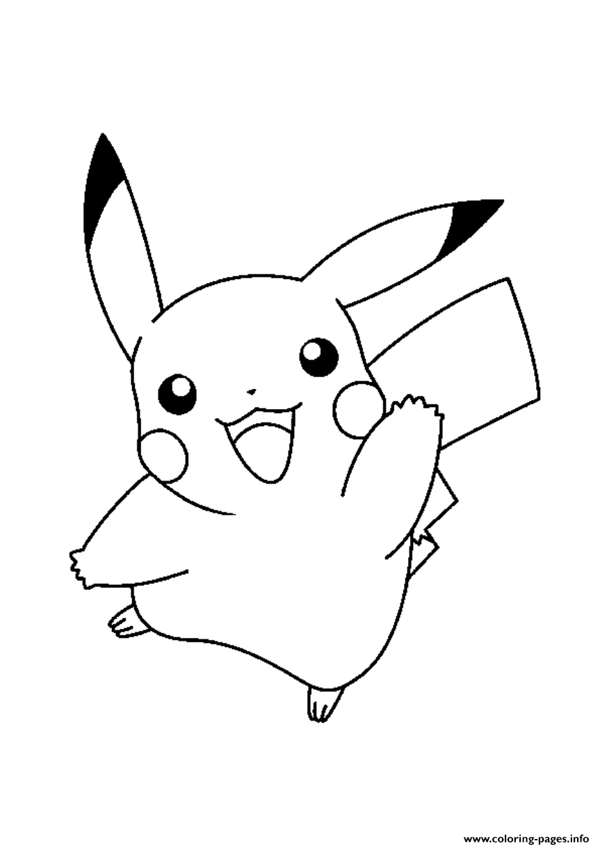 Happy Pikachu Sa55f coloring