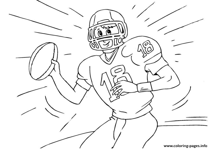 Free American Football S9a9b coloring