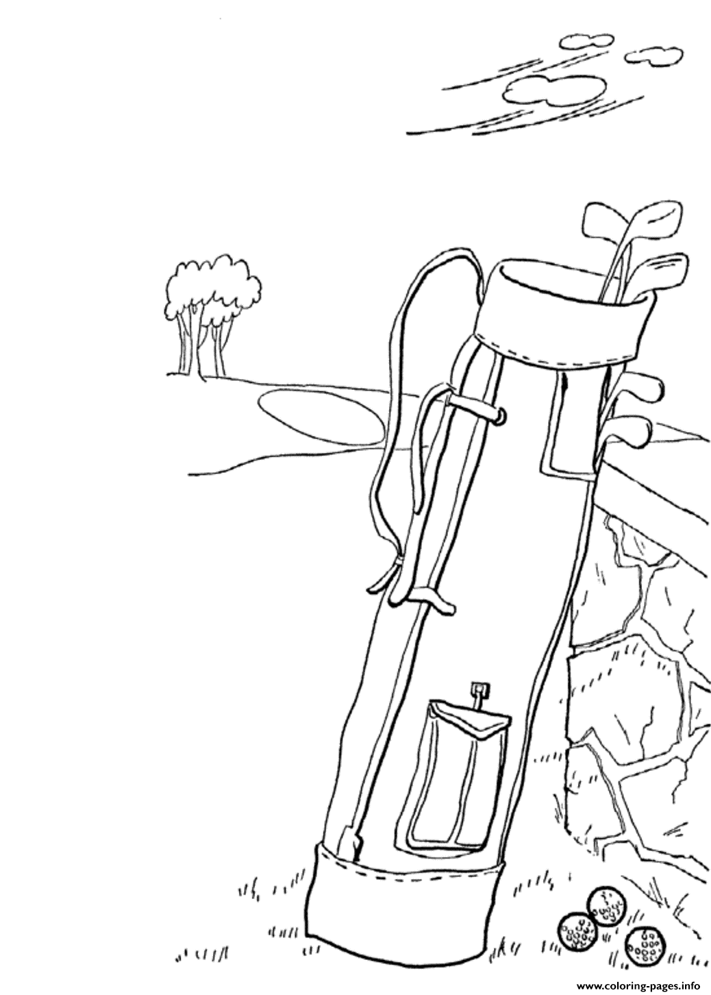 Golf Bag Sports S5865 coloring