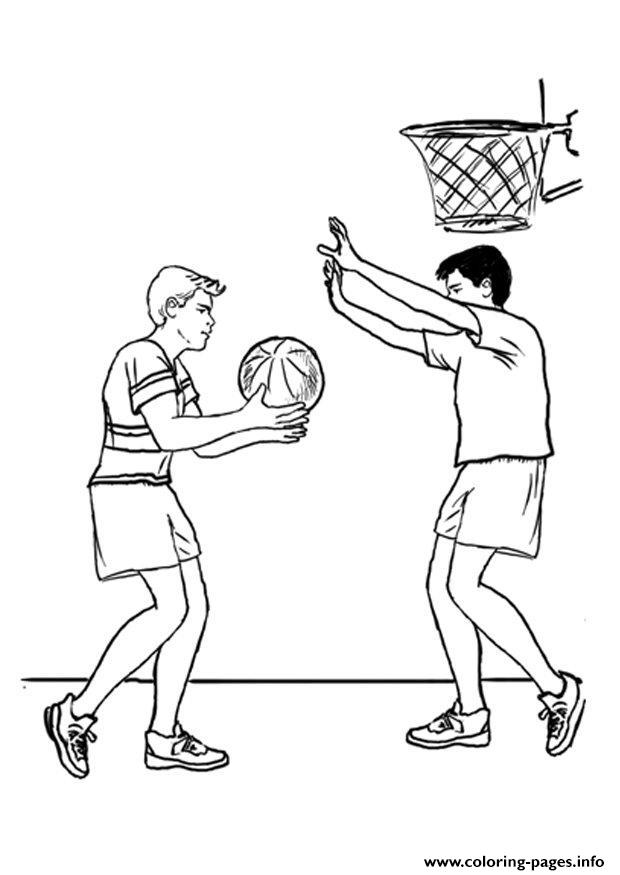 Basketball Themed Sadbe coloring
