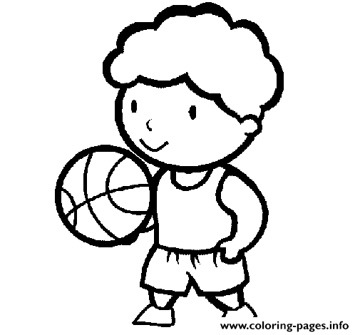 Cartoon Basketball S0066 coloring