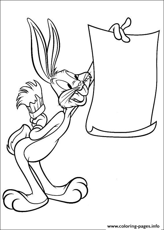 printable bugs bunny pictures of looney tunes s0158 coloring