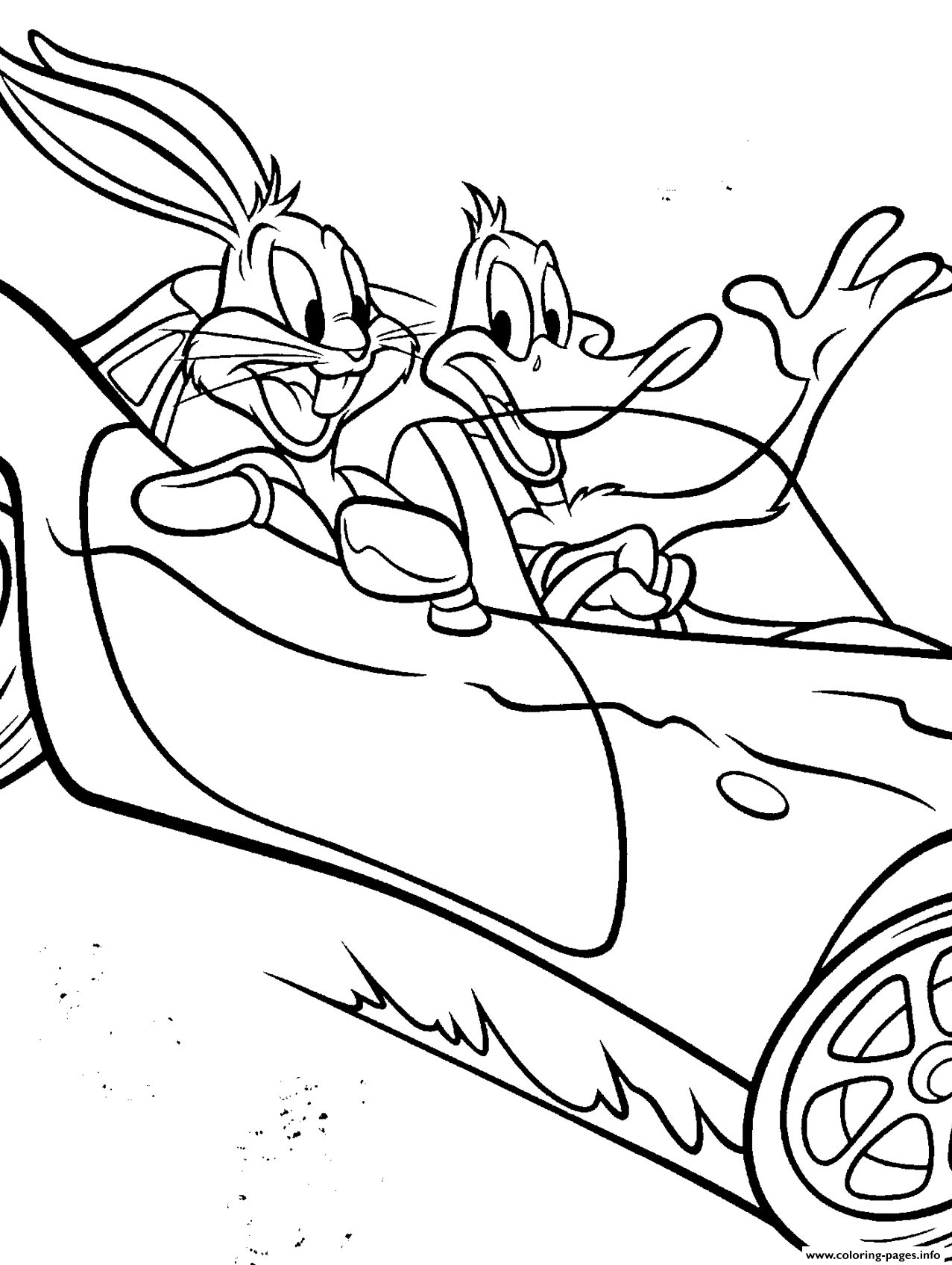 Daffy Duck And Bugs Bunny Pictures Of Looney Tunes S44cb coloring