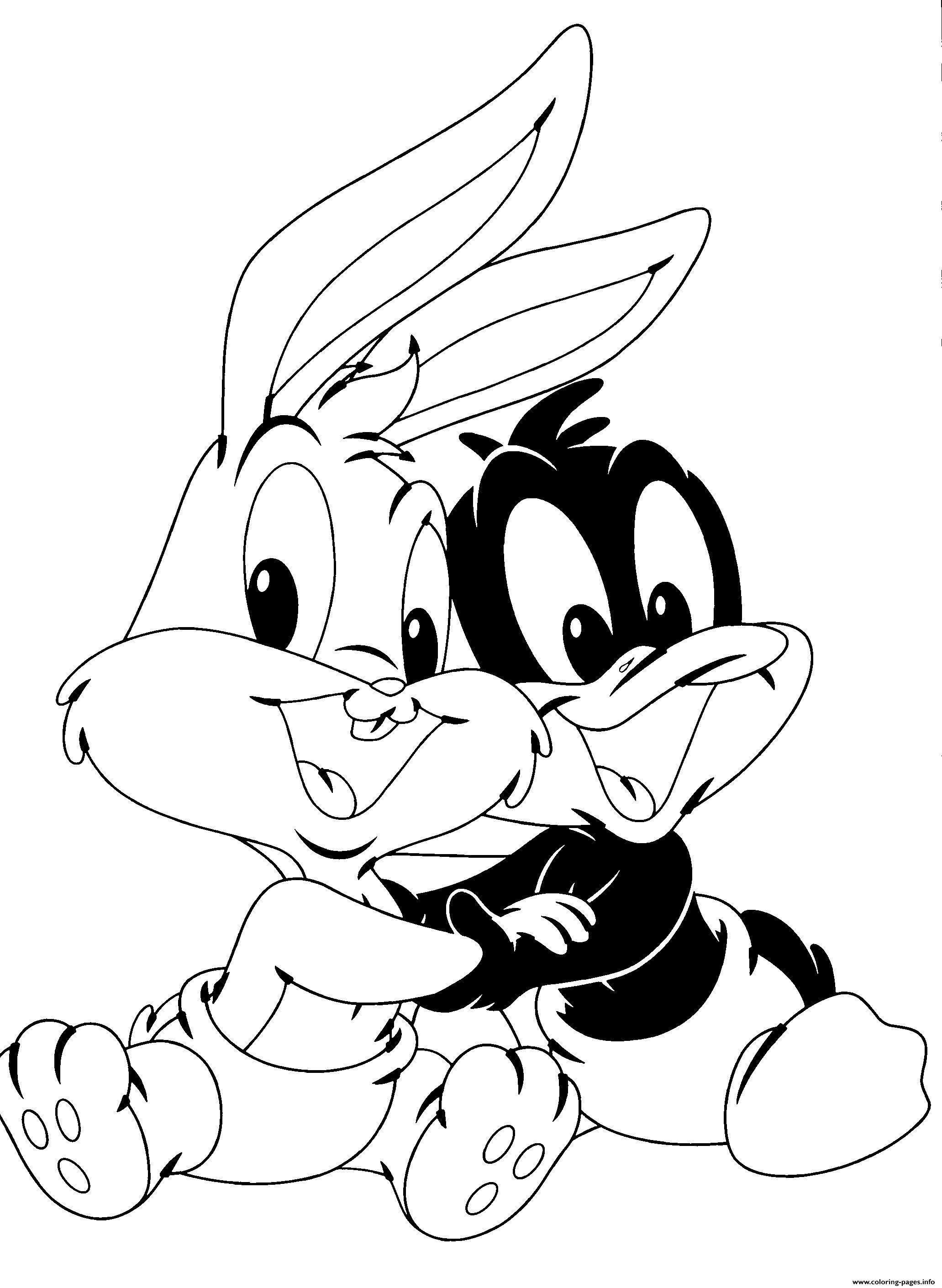 free online coloring pages baby looney tunes