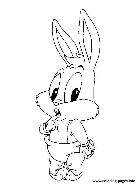 Bugs Bunny Baby Looney Tunes S For Kidsd6e5 Coloring Pages Printable