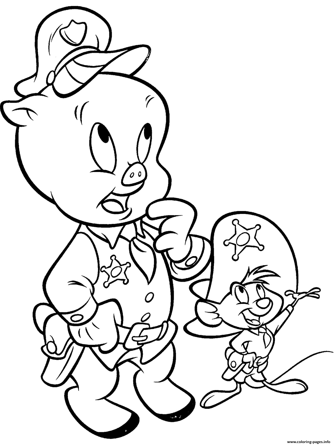 Cartoon Pictures Of Looney Tunes S17c7 Coloring Page Printable