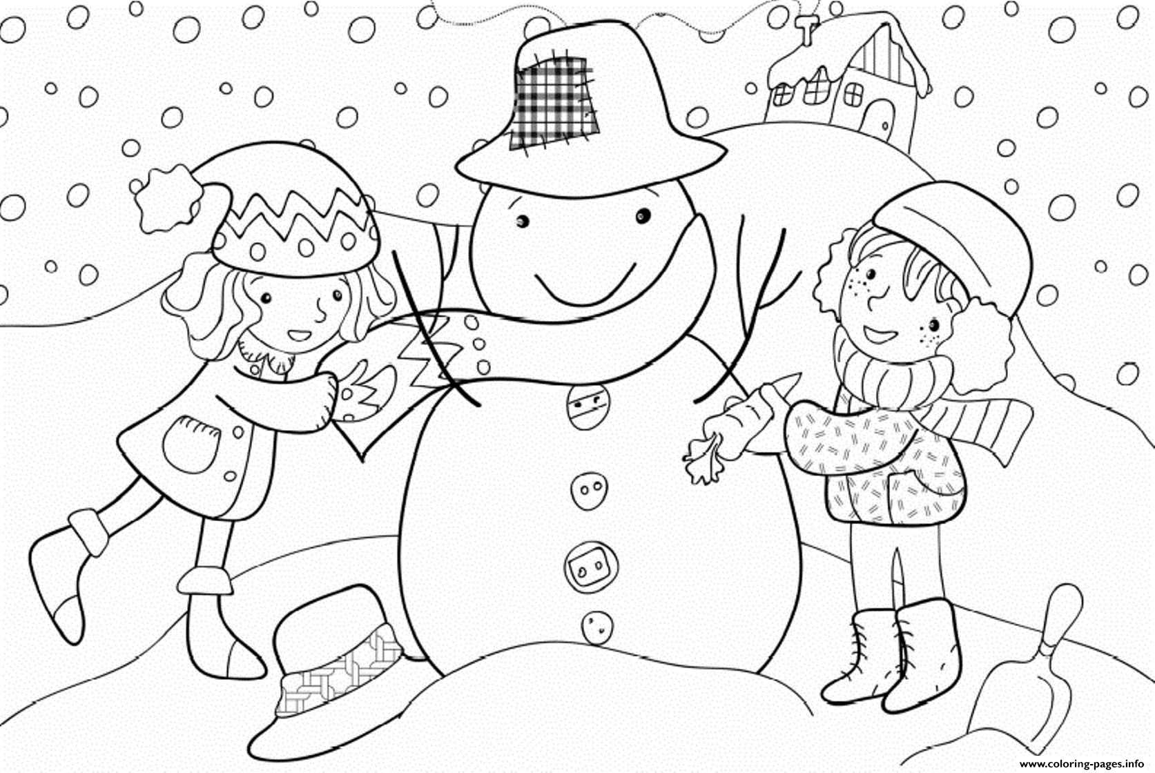 Kids Winter 509b Coloring Pages Printable