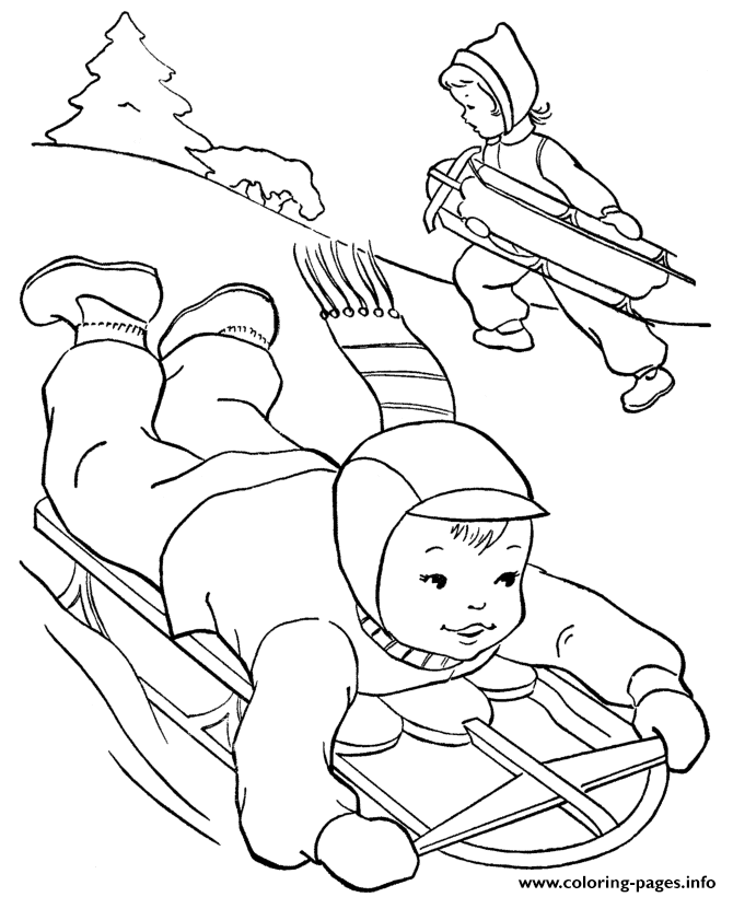 Activities In Winter 711a coloring