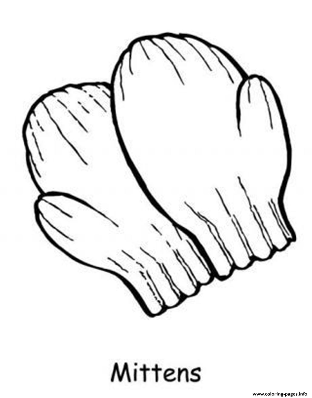 Mittens Winter S Printable1b5e coloring