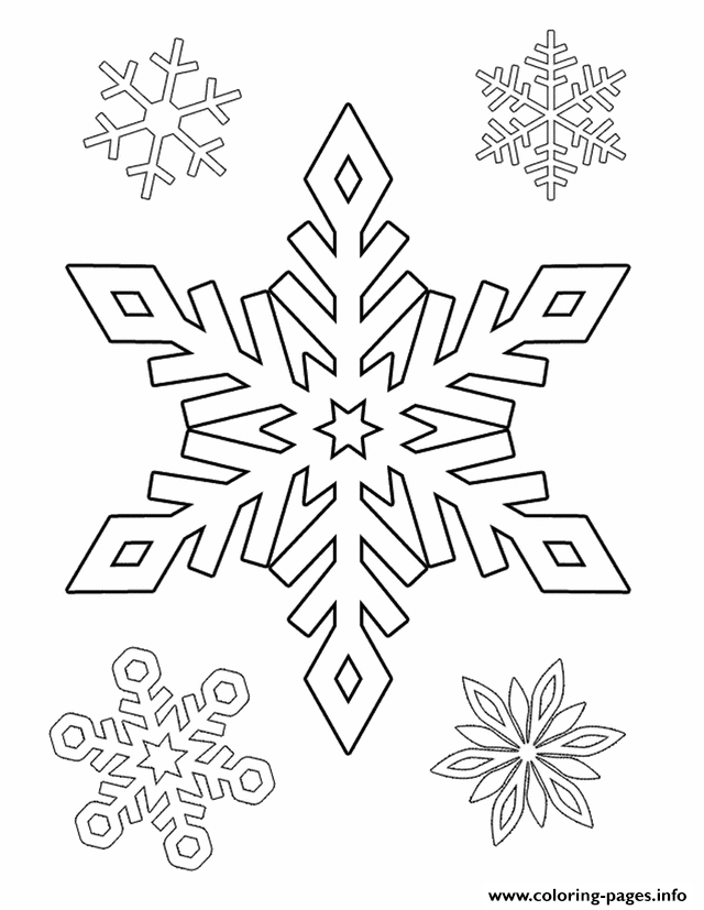 Winter Snowflake Free5fcf coloring