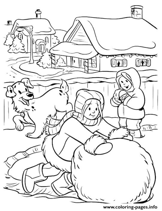 Big Snowball Winter S For Girls04cd coloring