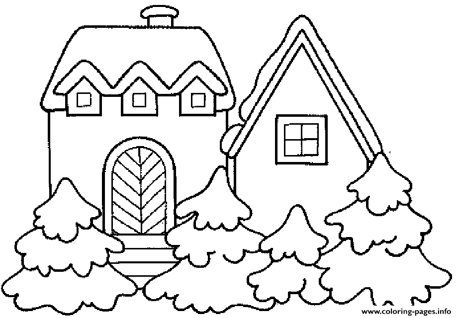 House Winter 709e coloring