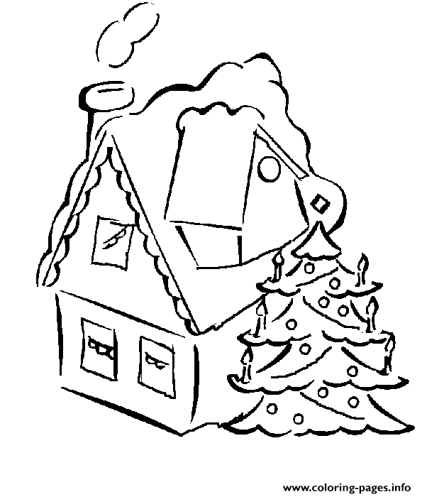 Winter House S Printables3ddd coloring