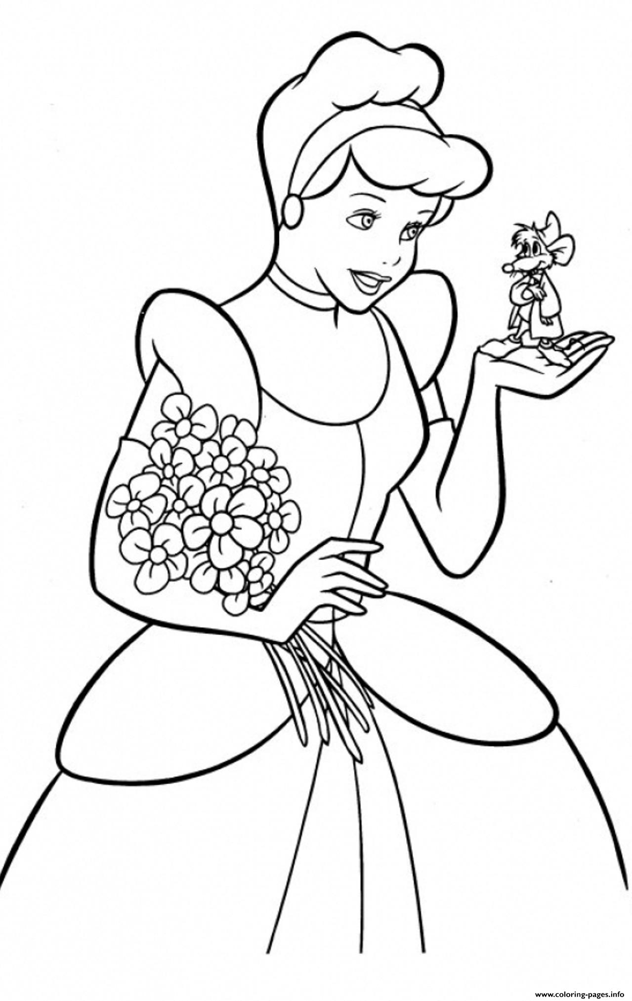 Coloring Pages Princess Cinderella Cinderella Coloring Pages GetColoringPages Make 