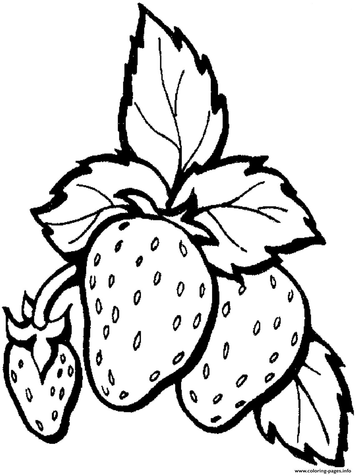 Strawberry Fruit S Freef8ca coloring