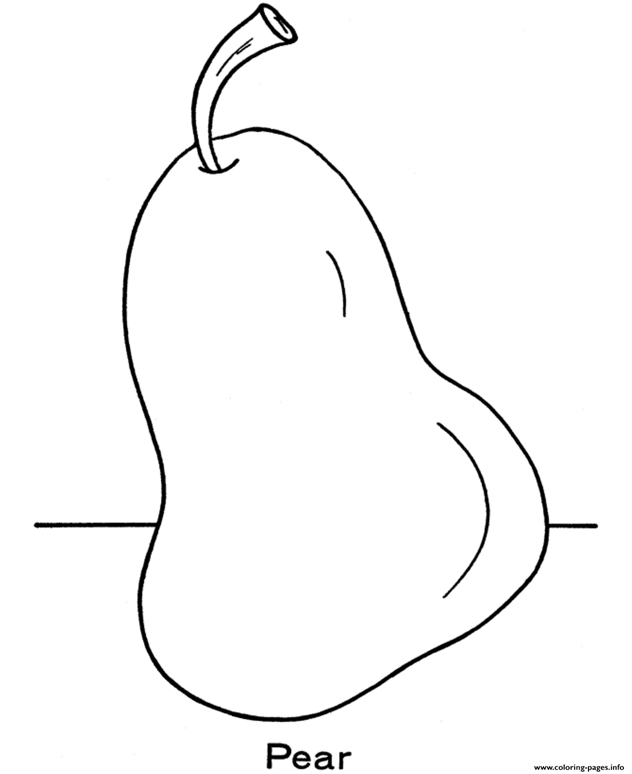 Pear Fruit Sa8f8 coloring