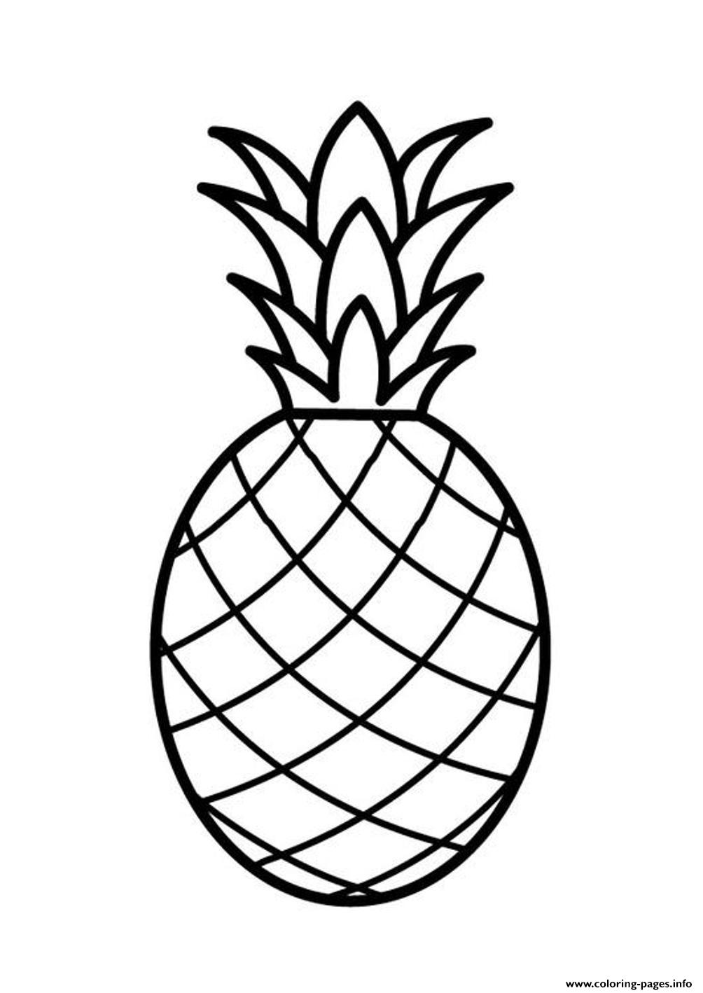 Fruit Pineapple  Free8fdc coloring
